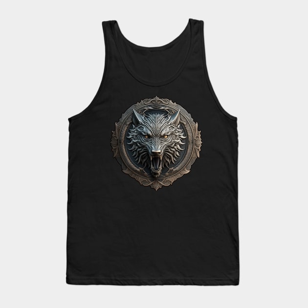 School of the Wolf medallion Tank Top by MaxDeSanje 